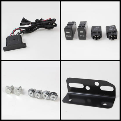 Spyder Toyota FJ Cruiser 07-14 Fog Lights With LED Daytime Running Lights w/swch Blk FL-DRL-TFJ07-BK 5075161 5075161 Photo - Unmounted
