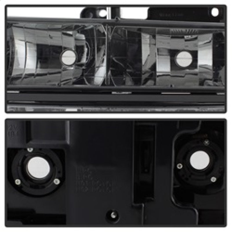 SPYDER Xtune Chevy Suburban 94-98 Headlights w/ Corner & Parking Lights 8pcs Smoked HD-JH-CCK88-AM-SM-SET 5072238 5072238 Photo - Unmounted