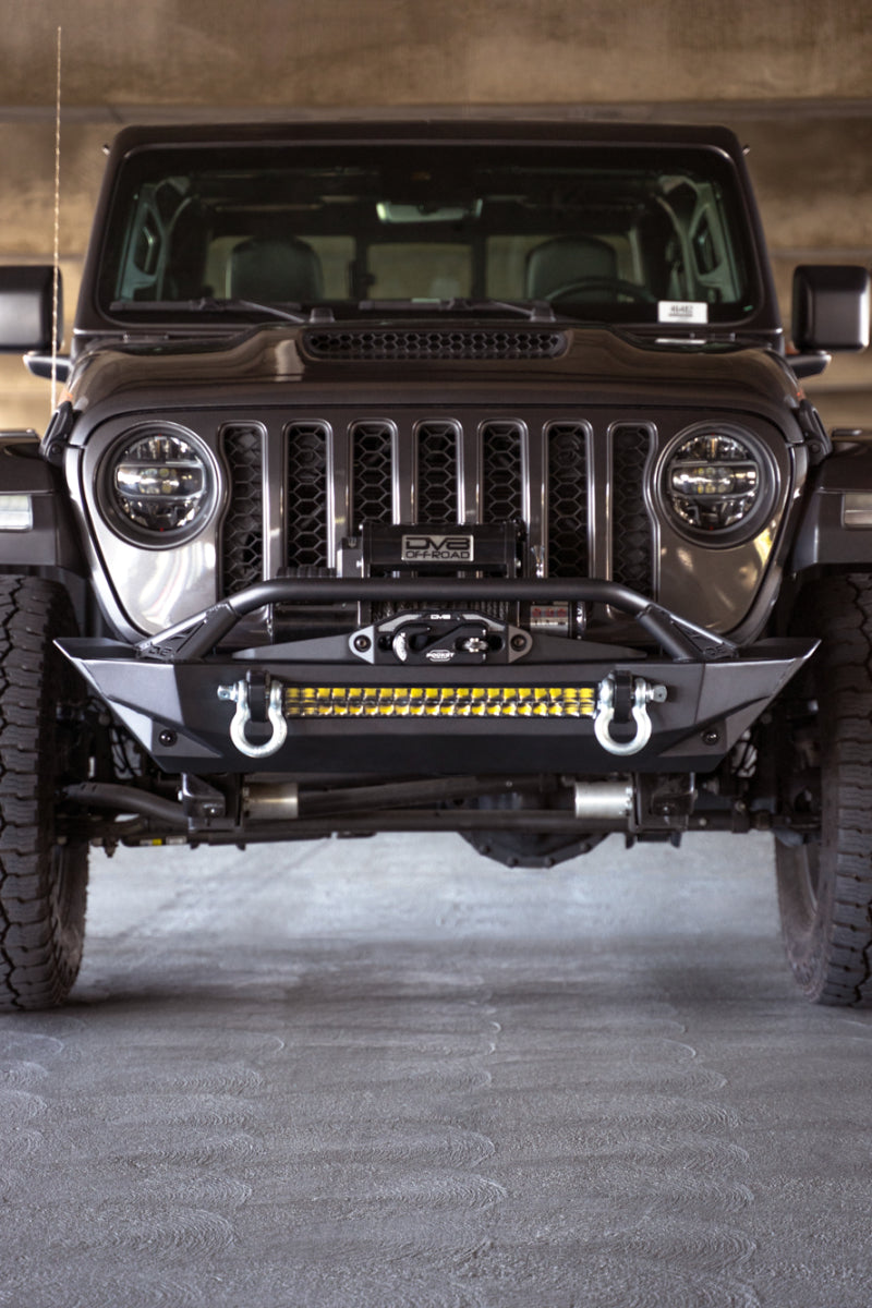 DV8 Offroad 07-23 Jeep Wrangler JK/JL & Gladiator JT FS-1 Series Stubby Front Bumper FBJL-11 FBJL-11 Photo - Unmounted