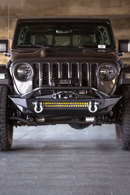 DV8 Offroad 07-23 Jeep Wrangler JK/JL & Gladiator JT FS-1 Series Stubby Front Bumper FBJL-11 FBJL-11 Photo - Unmounted