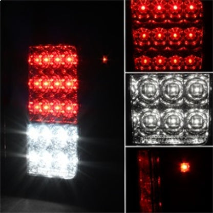Spyder Jeep Wrangler 07-15 LED Tail Lights Red Clear ALT-YD-JWA07-LED-RC 5070401 5070401 Photo - Unmounted