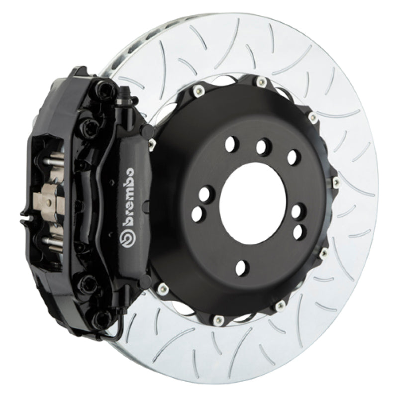 Brembo 19+ Mazda3 Front GT BBK 4 Piston Cast 345x28 2pc Rotor Slotted Type-3-Black 1P3.8006A1