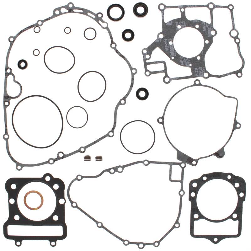 Vertex Pistons Vertex Gaskets 86-87 Kawasaki KLF300A Bayou Complete Gasket Kit w/ Oil Seals 811871 811871 Photo - Primary