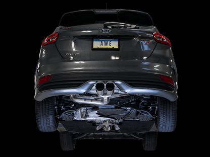 AWE Tuning Ford Focus ST Track Edition Cat-back Exhaust - Diamond BlackTips 3020-33036 3020-33036 Photo - Mounted