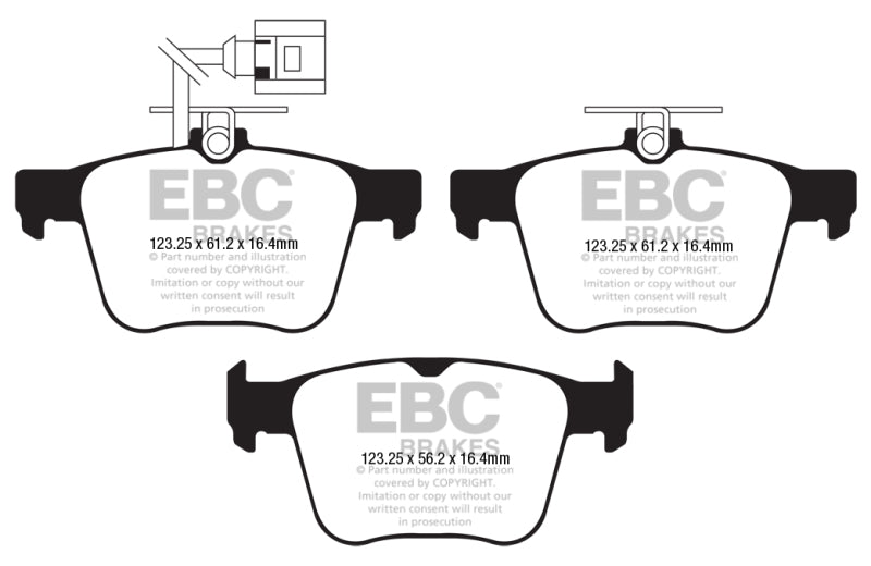 EBC 2018 Audi TT Quattro Redstuff Rear Brake Pads DP32295C DP32295C Photo - Primary