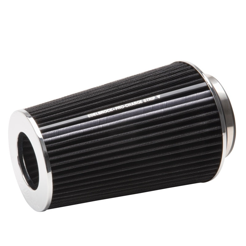 Edelbrock Air Filter, Pro-Flo Series, Conical, 10" Tall, Black/Chrome 43690 Photo - Primary
