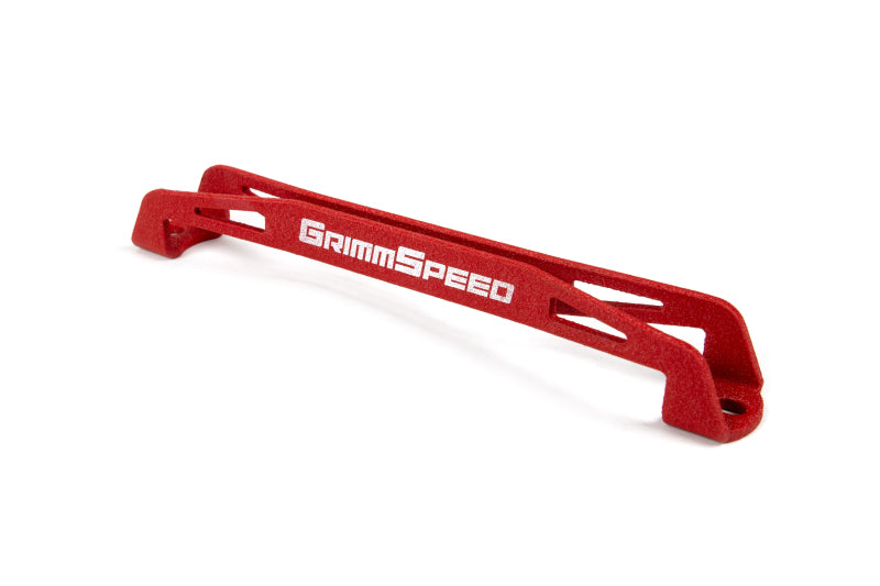GrimmSpeed 08-18 Subaru WRX/STI Lightweight Battery Tie Down - Red 121033 121033 User 1