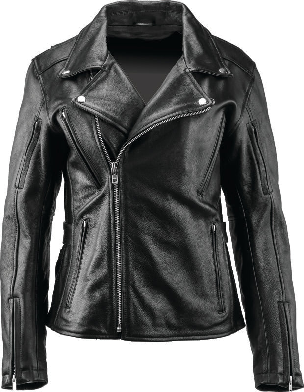 Kuryakyn Leather By River Road Ironclad Classic Leather Jacket Black Womens - Medium 094377 094377 User 3