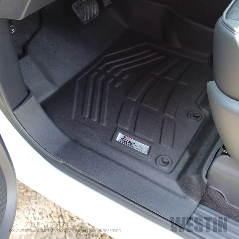 Westin 2016-2017 Nissan Titan / Titan XD Wade Sure-Fit Floor Liners Front - Black 72-110099 72-110099 Photo - Mounted