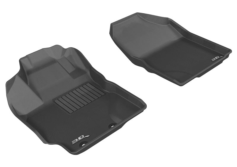 3D MAXpider 2012-2018 Toyota/Scion Yaris/XD Kagu 1st Row Floormat - Black L1TY10811509 L1TY10811509 Photo - Primary