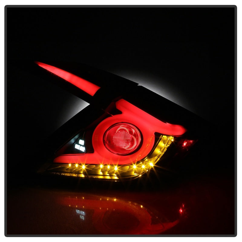 Spyder 16-19 Honda Civic 4 Door Light Bar LED Tail Lights - Black - ALT-YD-HC164D-LB-BK 5086051 5086051 Photo - Unmounted