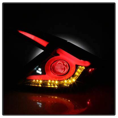 Spyder 16-19 Honda Civic 4 Door Light Bar LED Tail Lights - Black - ALT-YD-HC164D-LB-BK 5086051 5086051 Photo - Unmounted