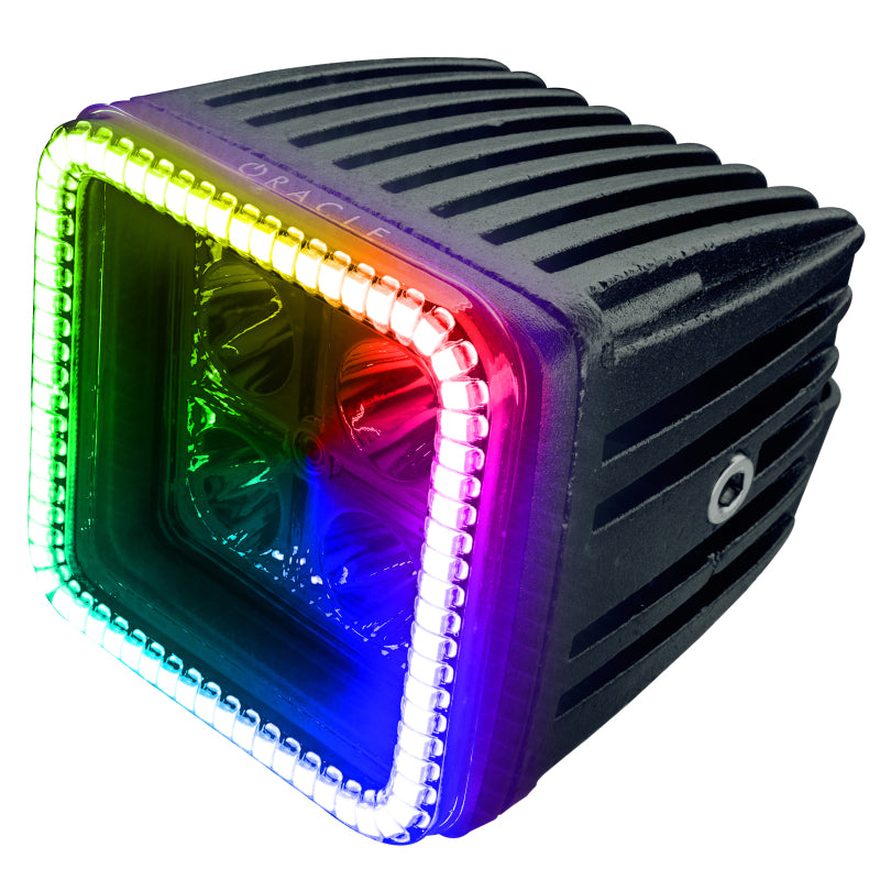 ORACLE Lighting Oracle Off-Road 3in W Square Spotlight with Halo - ColorSHIFT 5777-333 5777-333 Photo - Primary