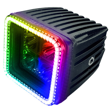 ORACLE Lighting Oracle Off-Road 3in W Square Spotlight with Halo - ColorSHIFT 5777-333 5777-333 Photo - Primary