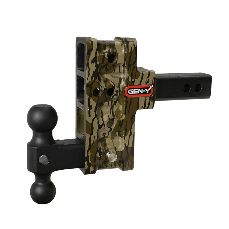 GEN-Y Hitch Gen-Y Mega Duty 2in Shank 5in Offset Drop 2K TW 16K Hitch w/GH-051 Dual-Ball - Mossy Oak GH-214-MO GH-214-MO User 1