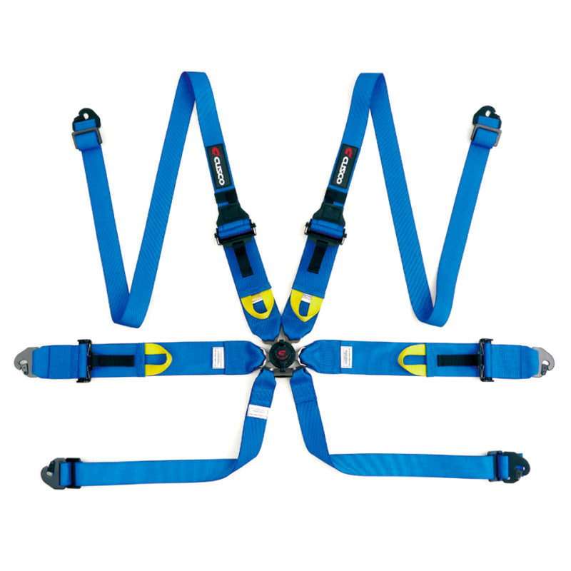 Cusco Universal 6 Point 3in Shoulder 3in Lap w/Eyebolts (7/16-20UNF Thread) FIA Racing Harness- Blue 00B CRH N6HBL 00B CRH N6HBL User 1