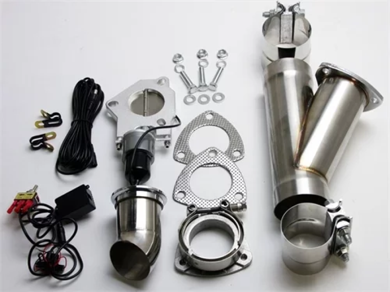 Granatelli Motor Sports Granatelli 3.0in Stainless Steel Electronic Exhaust Cutout w/Slip Fit/Band Clamp 302530 302530 Photo - Primary