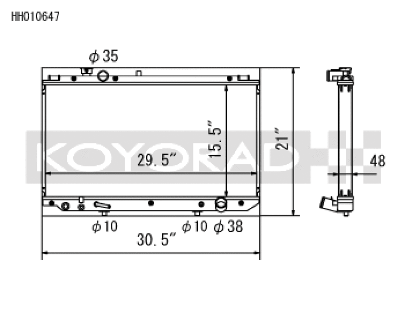 Koyo KOY Racing Radiators Cooling Radiators main image