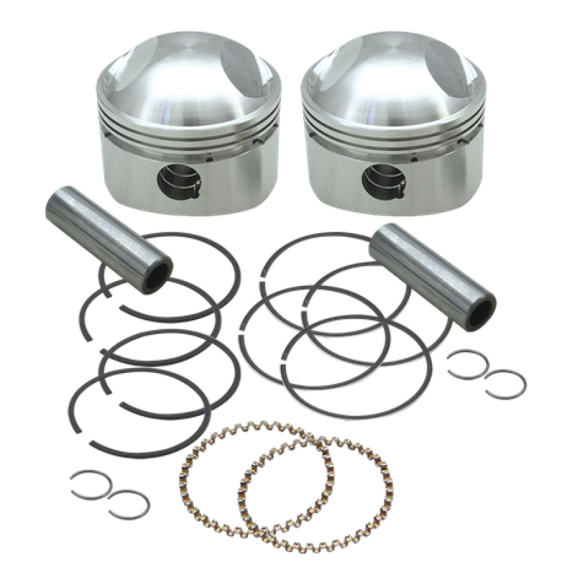 S&S Cycle 36-84 BT 3-7/16in x Up To 4-3/4in Stroke HC Piston Set - .040in 106-5777