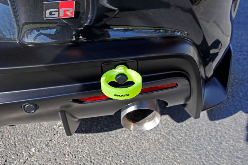 Perrin 2020 Toyota Supra Tow Hook Kit (Rear) - Neon Yellow PTP-BDY-250NY PTP-BDY-250NY Photo - Primary