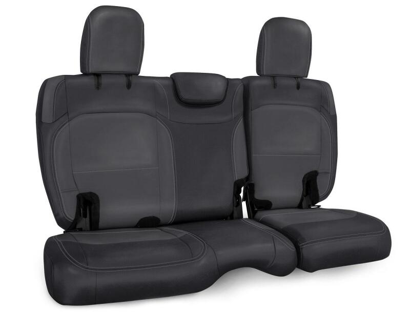 PRP Seats PRP 2018+ Jeep Wrangler JLU/4 door Rear Bench Cover with Cloth Interior - Black/Grey B043-03 B043-03 Photo - Primary