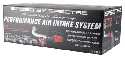 Spectre 97-03 Ford Expedition V8-4.6/5.4L F/I Air Intake Kit - Polished w/Red Filter 9920 9920 Photo - in package