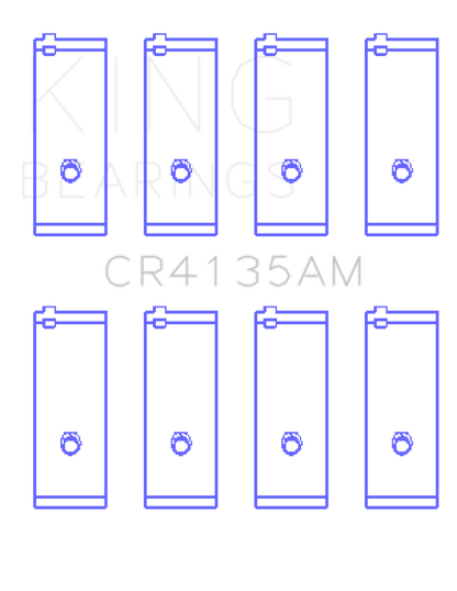King Engine Bearings King 85-01 Toyota 5SFE L4 DOHC 16 Valves (Size +0.75) Rod Bearing Set CR4135AM0.75 CR4135AM0.75 Photo - Primary