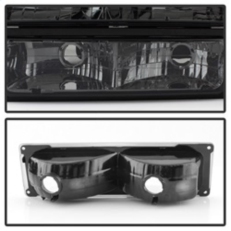 SPYDER Xtune Chevy Suburban 94-98 Headlights w/ Corner & Parking Lights 8pcs Smoked HD-JH-CCK88-AM-SM-SET 5072238 5072238 Photo - Unmounted