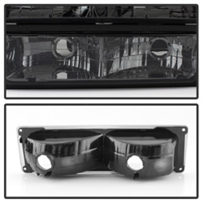 SPYDER Xtune Chevy Suburban 94-98 Headlights w/ Corner & Parking Lights 8pcs Smoked HD-JH-CCK88-AM-SM-SET 5072238 5072238 Photo - Unmounted