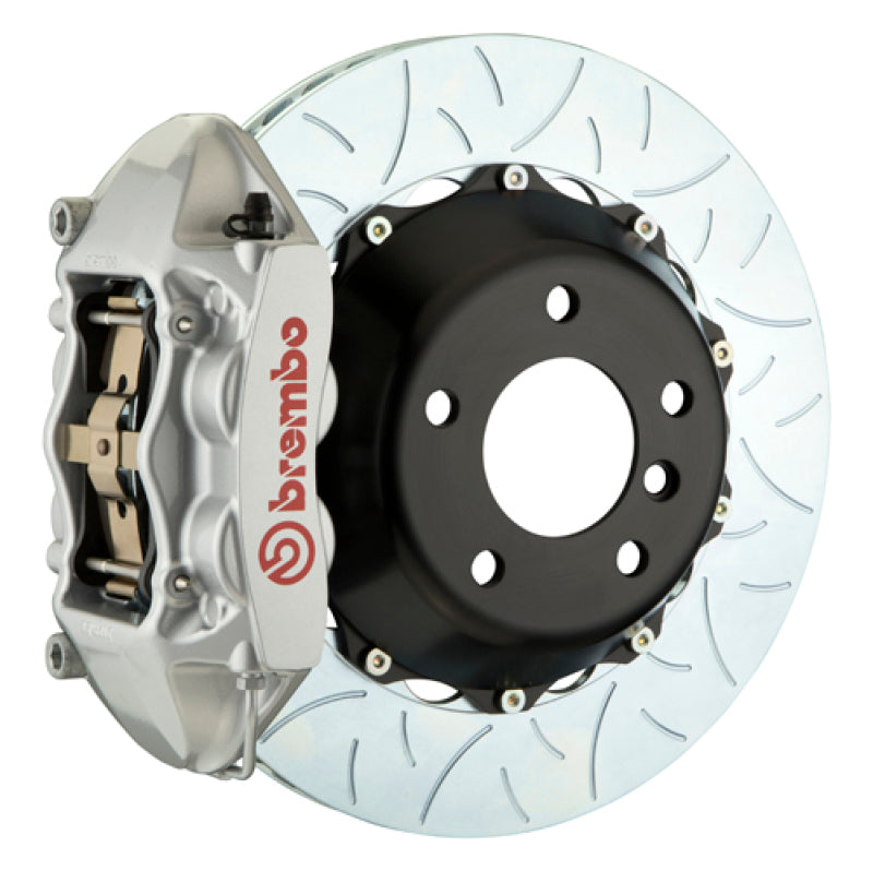 Brembo 12-16 991.1 C2S (PCCB Equipped) Rr GT BBK 4Pis Cast 380x28 2pc Rotor Slotted Type3-Silver 2P3.9063A3