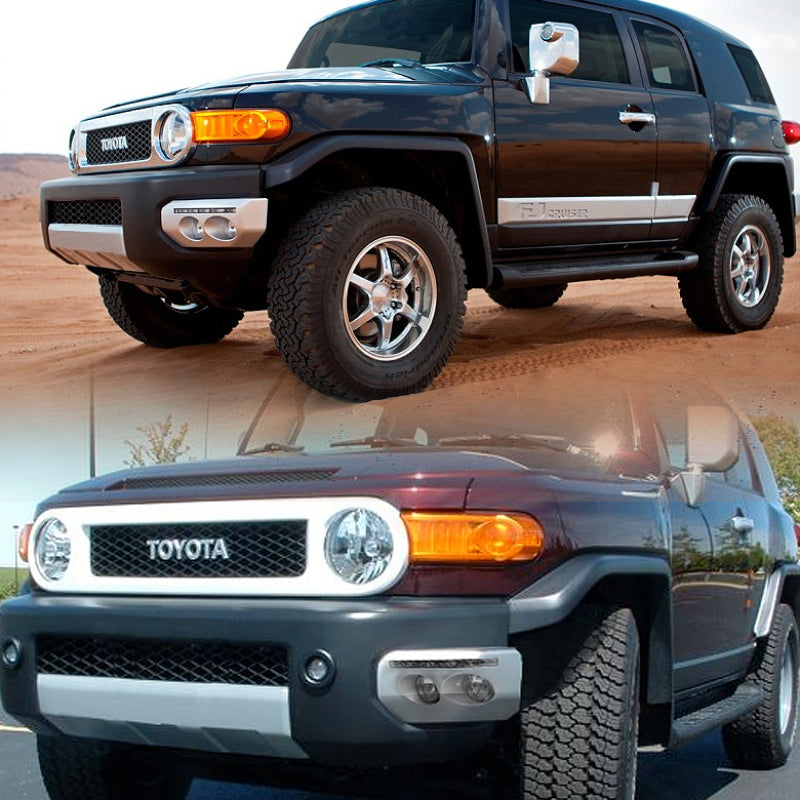Spyder Toyota FJ Cruiser 07-14 Fog Lights W LED Daytime Running Lights w/swch- Clear FL-DRL-TFJ07-C 5070555 5070555 User 1