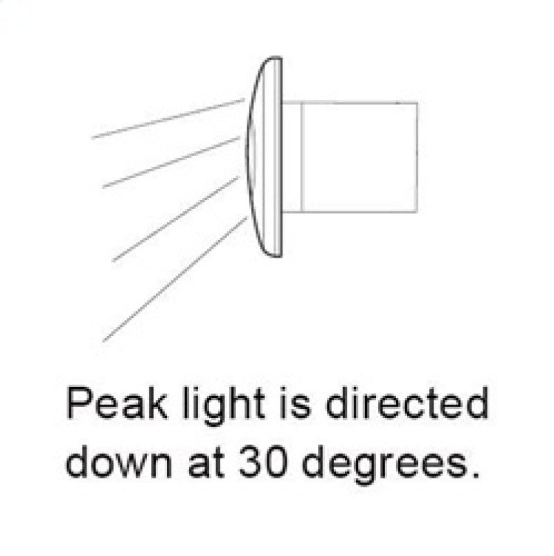 Hella Step Lamp 1X2 WHITE MD12/24 SS RIM 2XT 959680811 959680811 Technical Drawing