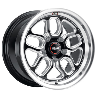 Weld S152 15X10 Laguna Drag 5X115 ET22 BS6.4 Gloss Black MIL Dia 78.1 S152B0071P22 S152B0071P22 Photo - Primary