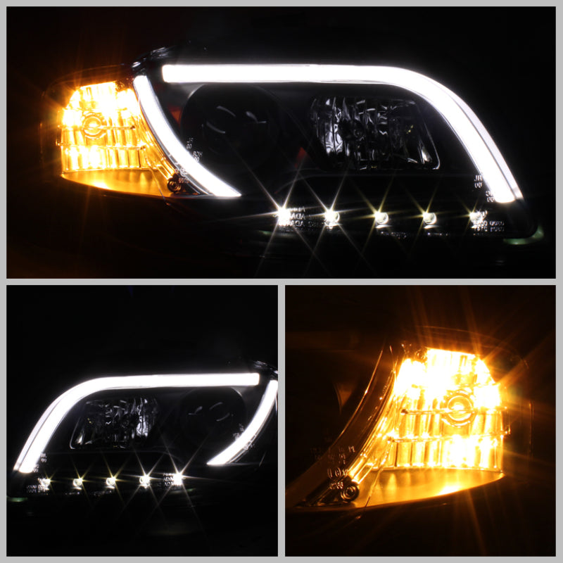 Spyder Audi A4 06-08 Projector Headlights Halogen Only - Light Tube DRL Blk PRO-YD-AA405-LTDRL-G2-BK 5071842 5071842 User 1