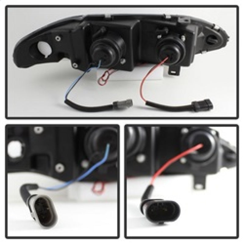 Spyder Mitsubishi Eclipse 97-99 Projector Headlights LED Halo Black High H1 Low H1 PRO-YD-ME97-HL-BK 5011473 5011473 Photo - Unmounted