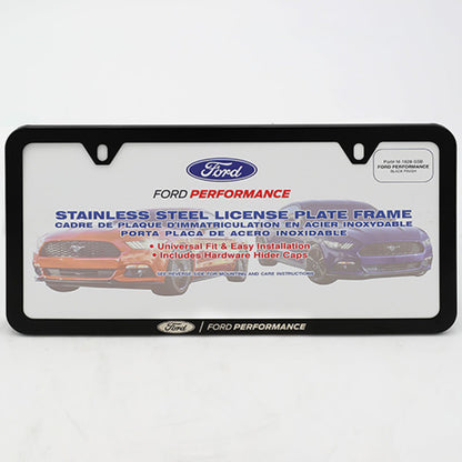 Ford Racing Ford Performance Slim License Plate Frame - Black Stainless Steel M-1828-SSB M-1828-SSB Photo - Primary