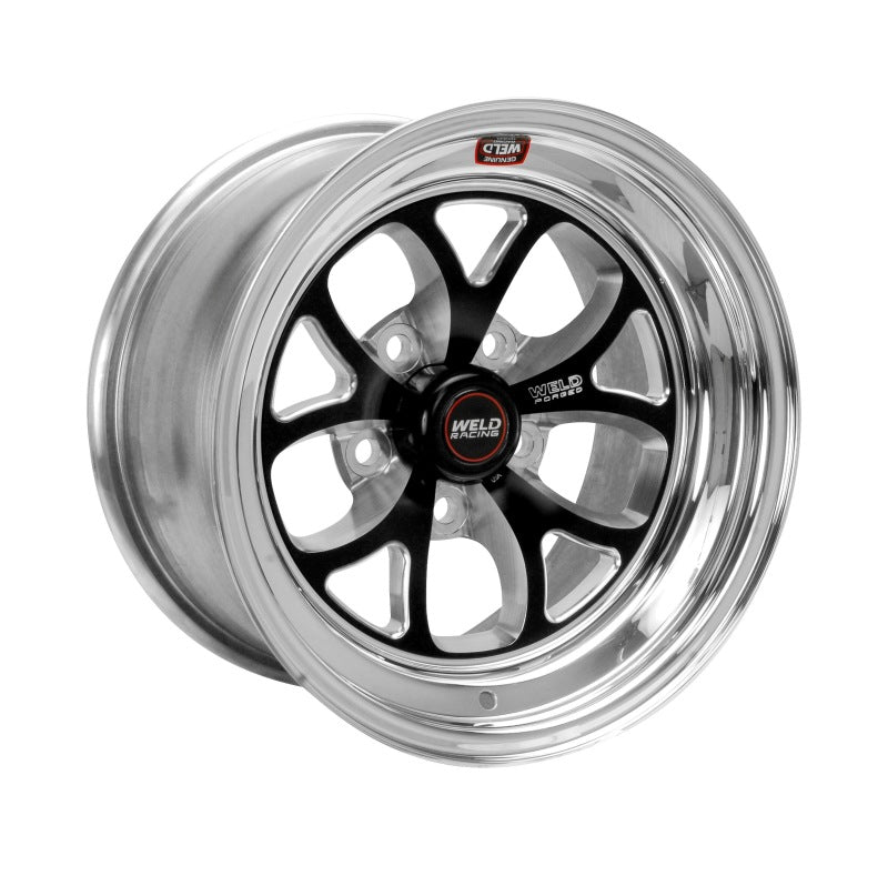 Weld Racing 15x6" Black S76 Medium Pad 5x4.75" Bolt Pattern, 3.5" Backspace 76MB-506B35A Photo - Primary