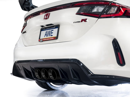 AWE Tuning 2023 Honda Civic Type R FL5 Track Edition Exhaust w/ Triple Diamond Black Tips 3020-53287 3020-53287 Photo - Mounted