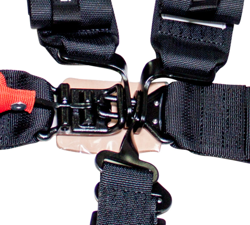 NRG SFI 16.1 5pt 3 inch Seat Belt Harness / Latch Link - Black SBH-5PCBK Photo - Primary