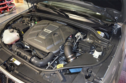 Injen 14-16 Jeep Grand Cherokee 3.0L V6 Turbo Wrinkle Black Short-Ram Intake w/MR Tech & Heatshield PF5014WB PF5014WB Photo - Mounted