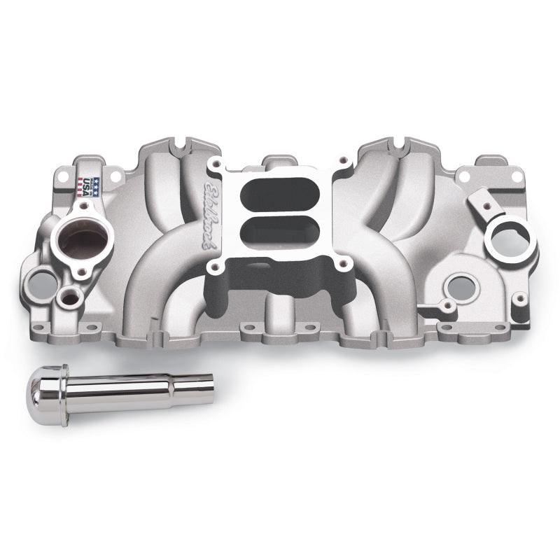 Edelbrock Intake Manifold Single Quad Perf Rpm Bbc 409 "W" Lg Port As-cast 7159 Photo - Primary