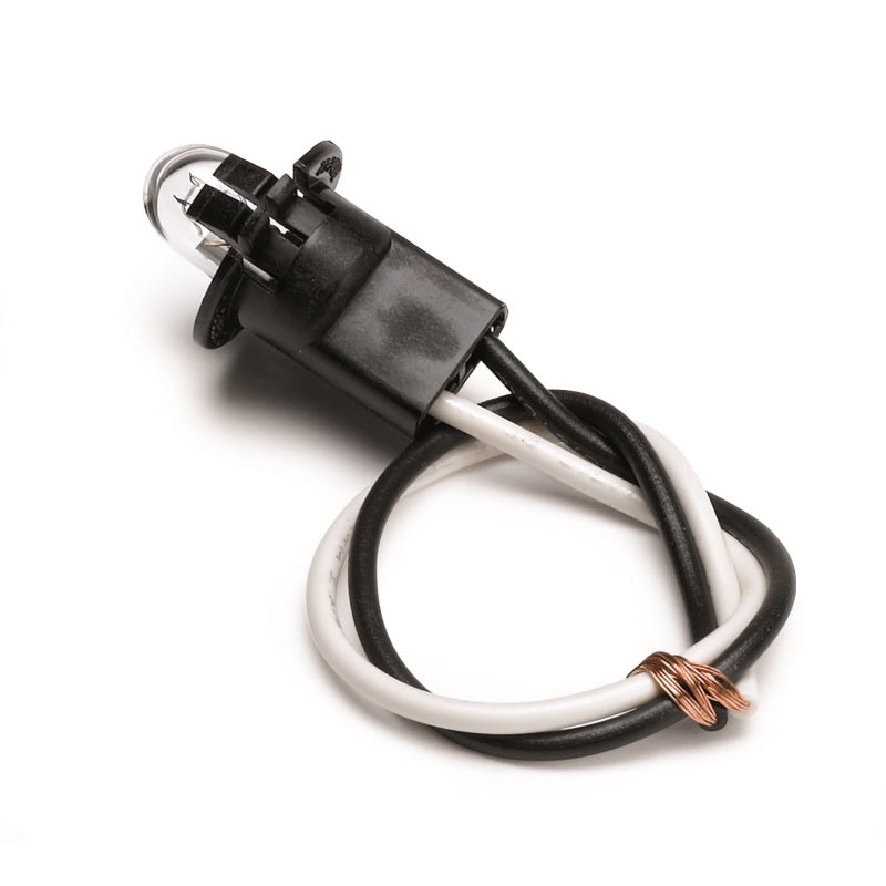Autometer Light Bulb & Socket Assy., T3 Wedge, 4.9w, Replacement, Snap-In 3211 Photo - Primary