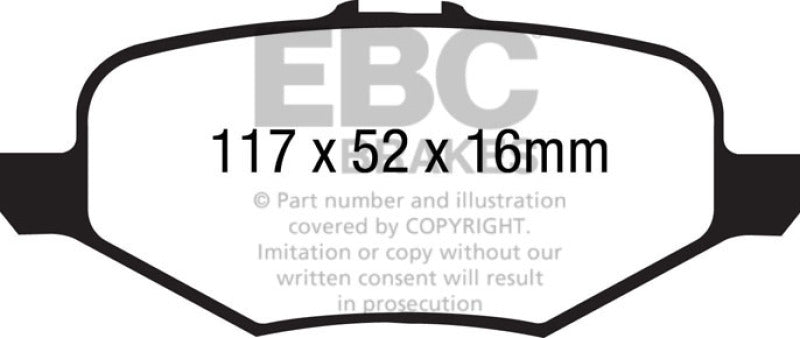 EBC Disc Brake Pad Set DP61887 Photo - Primary