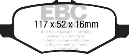 EBC Disc Brake Pad Set DP61887 Photo - Primary