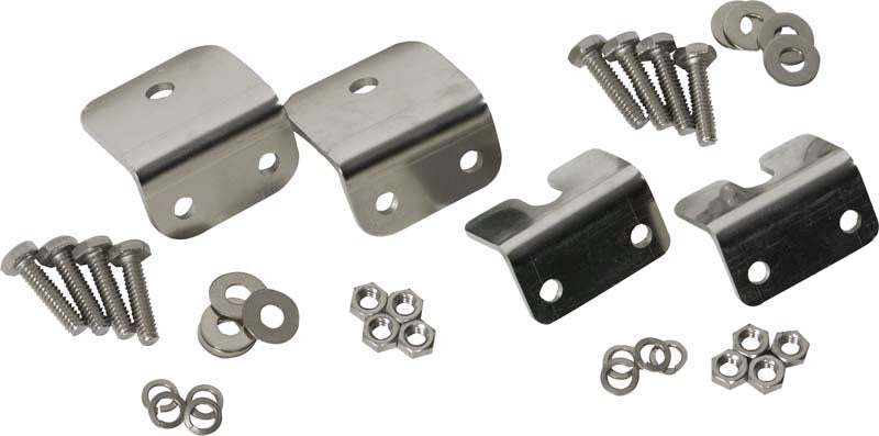 Kentrol 72-86 Jeep CJ Strut Rod Mounting Brackets 4 Pieces Fiberglass - Polished Silver 30667 30667 Photo - Primary