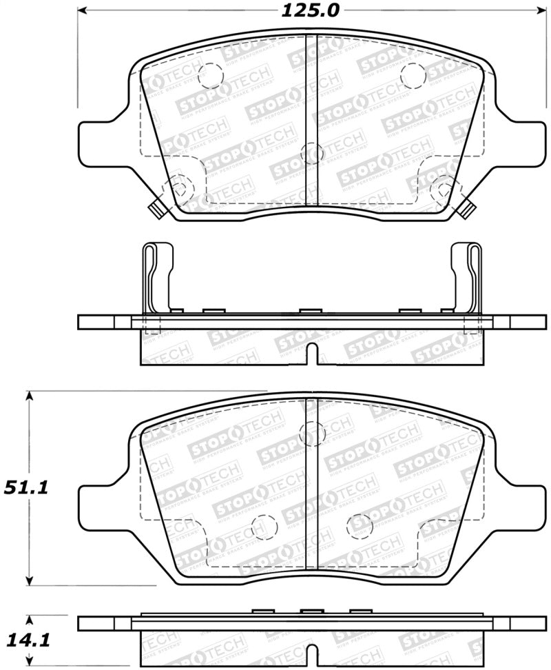 StopTech Street Brake Pads 308.10930 308.10930 Photo - Primary