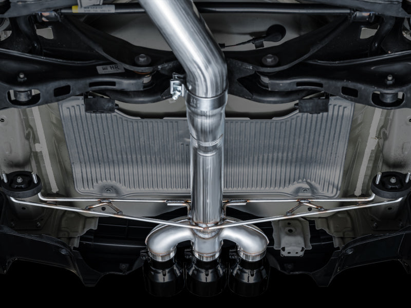 AWE Tuning 2024 Acura Integra Type S DE5 FWD Track Edition Exhaust w/ Triple Diamond Black Tips 3020-53335 3020-53335 Photo - Mounted