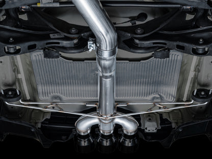 AWE Tuning 2024 Acura Integra Type S DE5 FWD Track Edition Exhaust w/ Triple Diamond Black Tips 3020-53335 3020-53335 Photo - Mounted