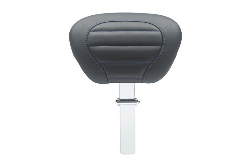 Mustang Motorcycle Mustang 08-21 HD Electra Glide,Rd Glide,Rd King,Str Glide Driver Backrest - Black w/ Blue Stitching 79012SB 79012SB User 1