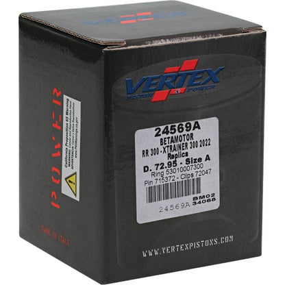 Vertex Pistons Vertex Piston 22-24 Beta RR 2T 300 300cc Cast Replica Piston Kit 24569A 24569A Photo - Primary